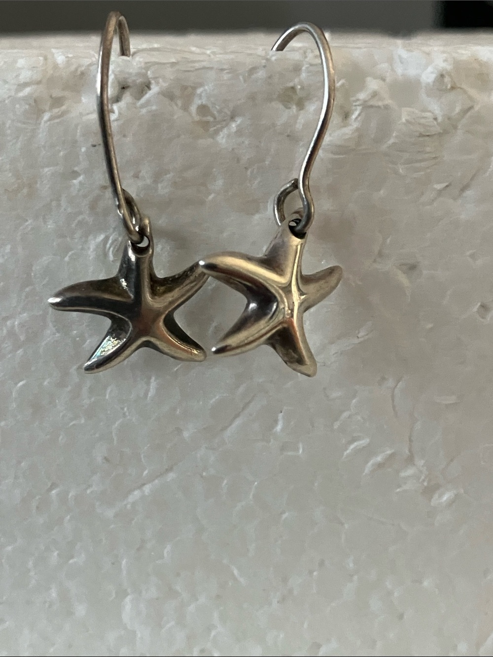 Sterling Starfish Drop Earrings